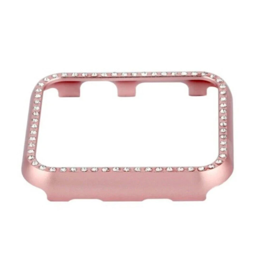42mm Pink Women's Bling Crystal Diamonds Case For Apple Watch L199
